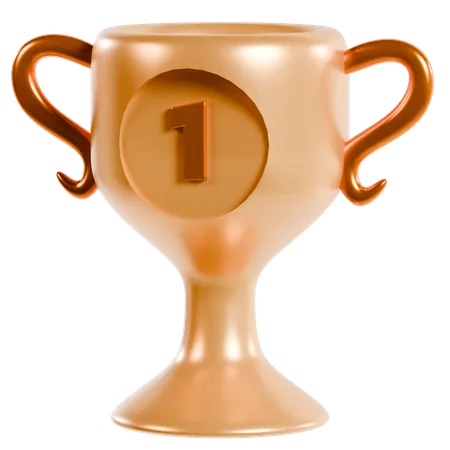 Trophée de la victoire en or  3D Icon