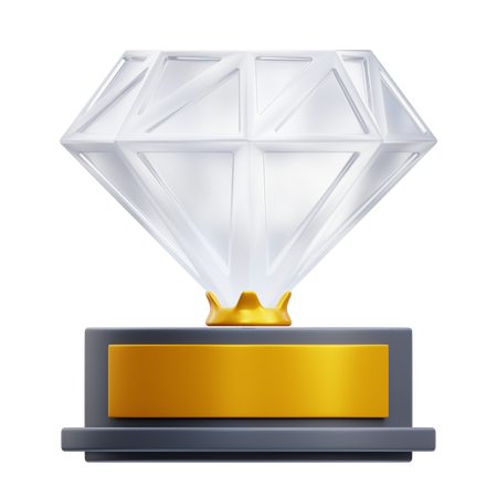 Trophée de diamant  3D Icon