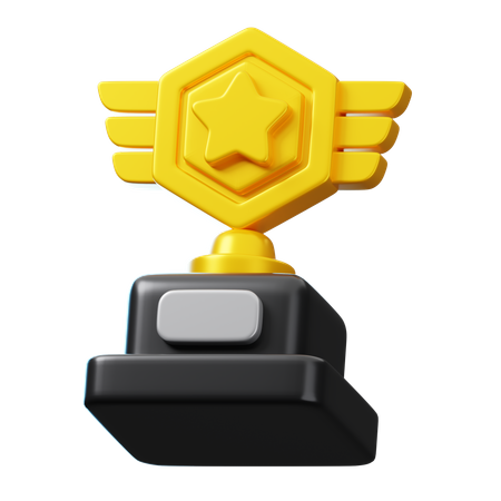 Trophée étoile  3D Icon