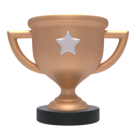 Trophée étoile  3D Illustration