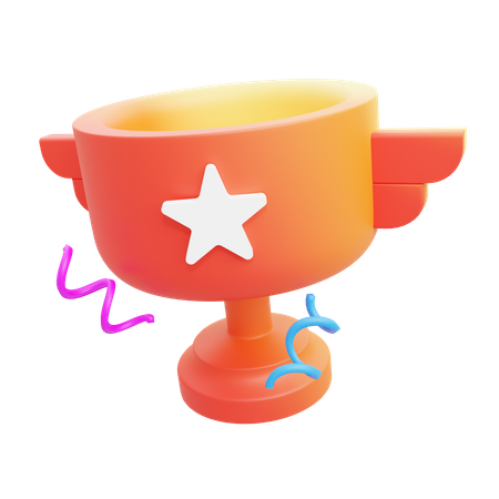 Trophée étoile  3D Illustration