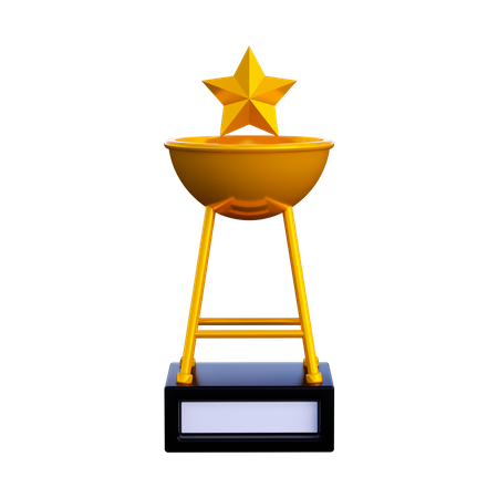 Trophée étoile  3D Illustration