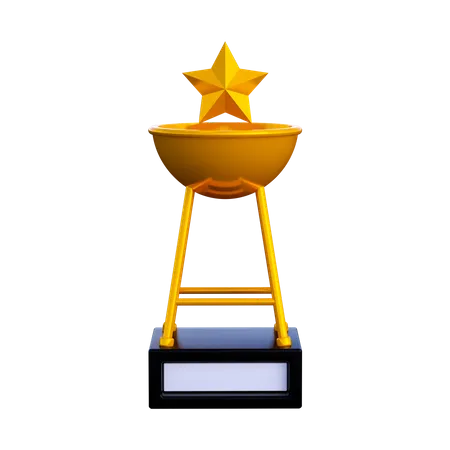 Trophée étoile  3D Illustration