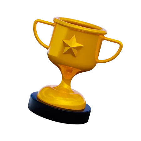 Trophée étoile  3D Illustration