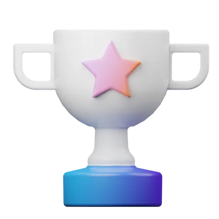 Trophée étoile  3D Illustration