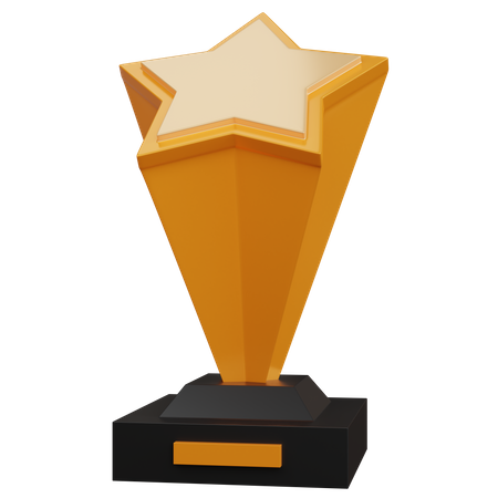 Trophée étoile  3D Icon
