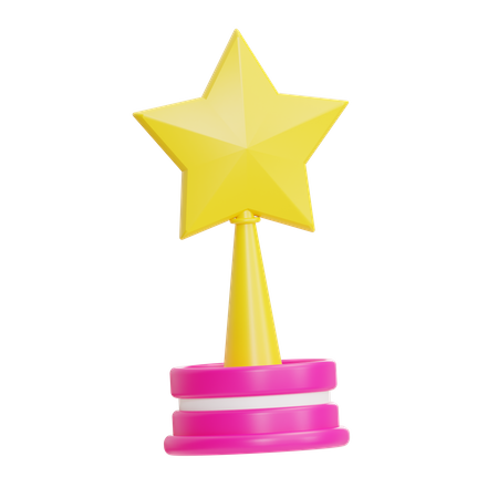 Trophée étoile  3D Icon