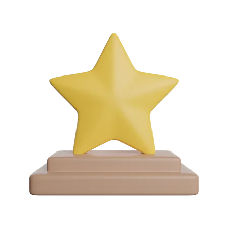 Trophée étoile  3D Icon