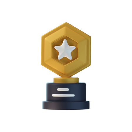 Trophée étoile  3D Icon