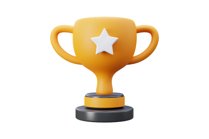 Trophée étoile  3D Icon