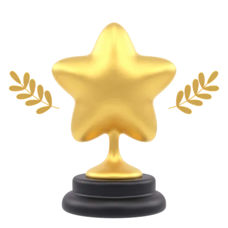 Trophée étoile  3D Icon