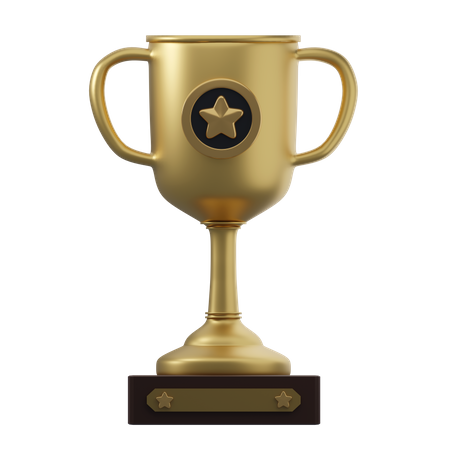 Trophée étoile d'or  3D Icon