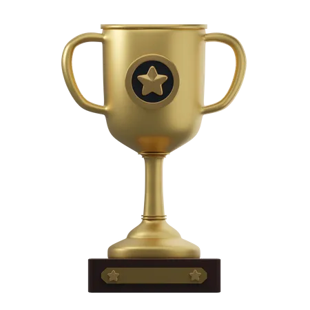 Trophée étoile d'or  3D Icon