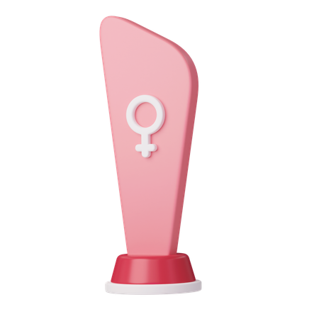 Trophée féminin  3D Icon