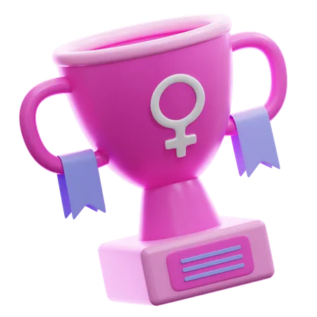 Trophée féminin  3D Icon