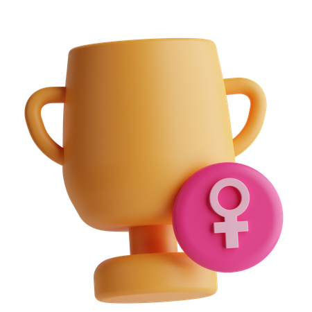 Trophée féminin  3D Icon