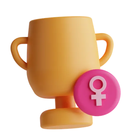 Trophée féminin  3D Icon