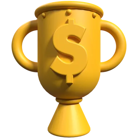 Trophée financier  3D Icon