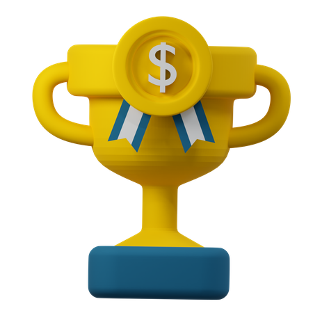 Trophée financier  3D Icon