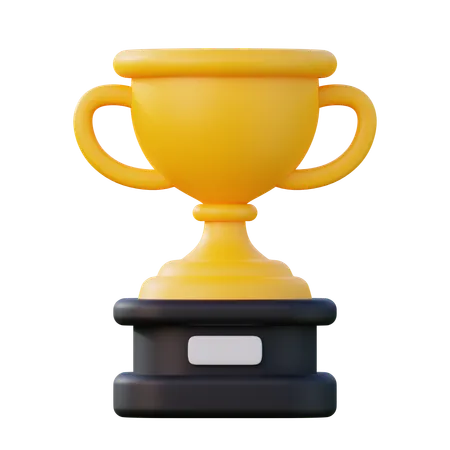 Trophy 3 D Icon With Simple And Minimalist Design For Education And Learning Or Even App Website And Game 3D Icon