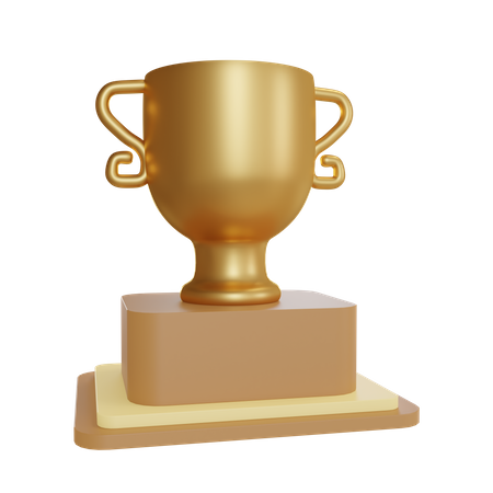 Trophy 3D Illustration
