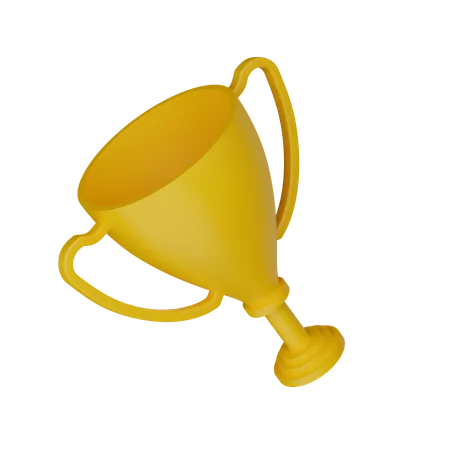 Trophy For The Winner 3D Illustration