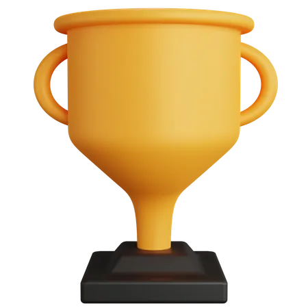Trophy Empty Isolated 3 D Rendering Illustration 3D Icon