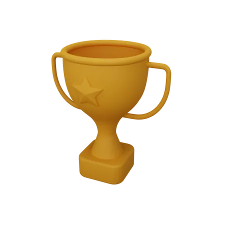 3 D Rendering Trophy Isolated Useful For Business Company Economy Corporate And Finance Design 3D Icon