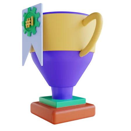 3 D Illustration Trophy 3D Icon