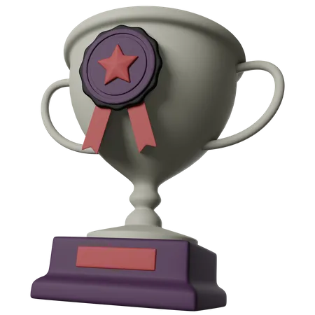 3 D Trophy Illustration 3D Icon