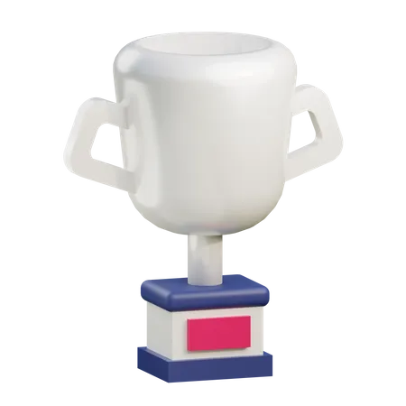 3 D Trophy Illustration With Transparent Background 3D Icon