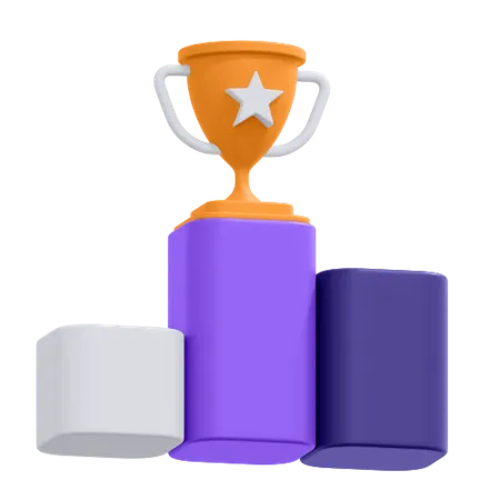An Icon Of Trophy And Achievement 3D Icon