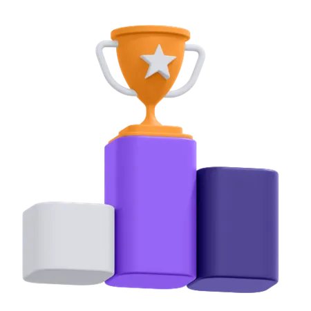 Trophy And Achievement  3D Icon