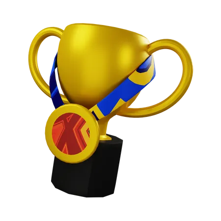 Trophy And Medal  3D Icon