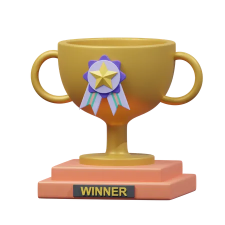 Trophy Award Achievement  3D Icon