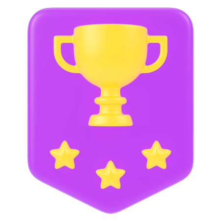 Trophy Badge  3D Icon