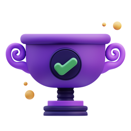 Trophy Checkmark  3D Icon