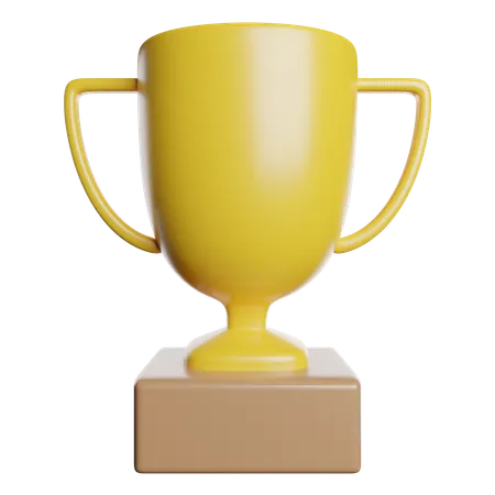 Trophy Champion Winner 3D Icon