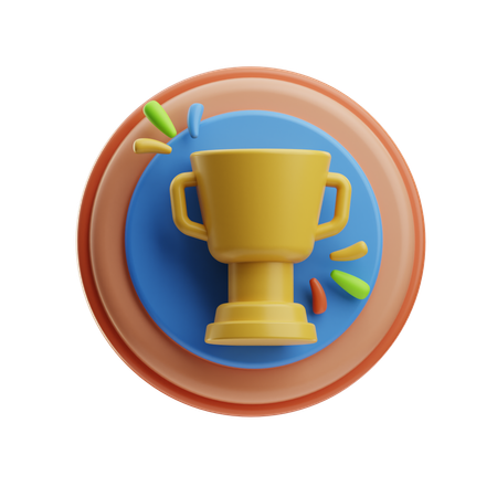 トロフィーカップ  3D Icon