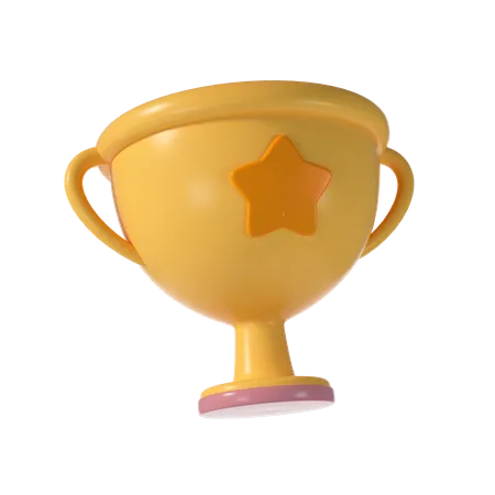 Trophy cup  3D Illustration