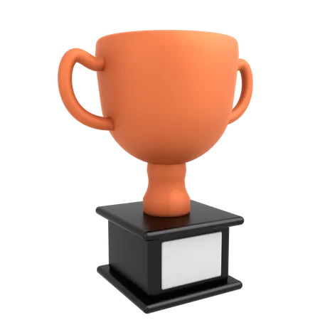 3 D Icon Bronze Trophy 3D Illustration