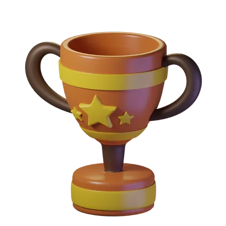Trophy Cup Isolated On Transparent Background 3 D Illustration High Resolution 3D Icon