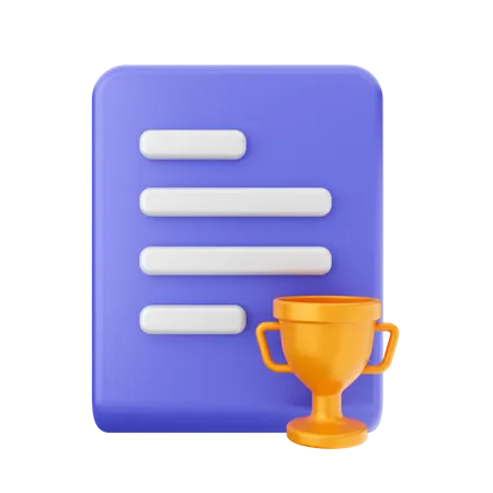 Trophy File  3D Icon