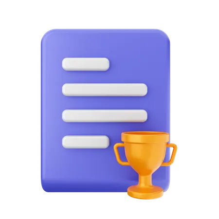Trophy File 3D Icon