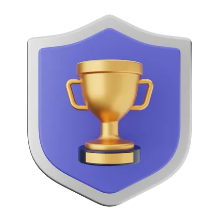 Trophy Shield Protection  3D Icon