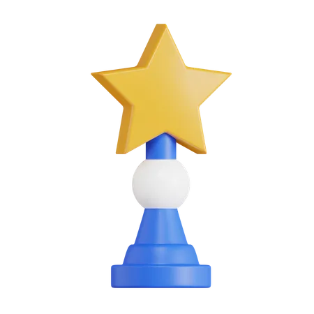 Trophy Star  3D Icon