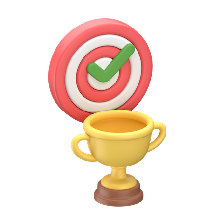 Trophy Target  3D Icon