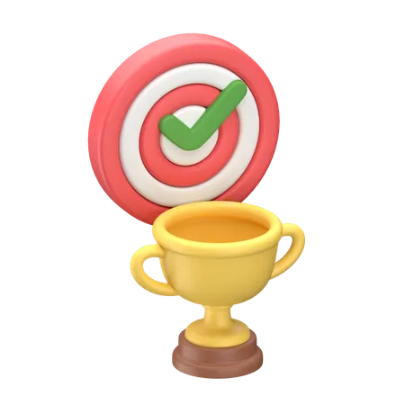Trophy Target  3D Icon