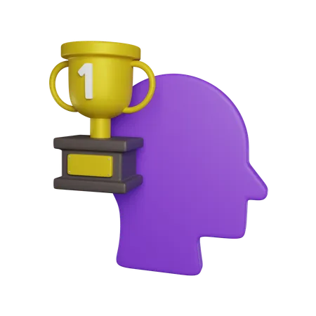 Trophy Head 3 D Icon 3D Icon