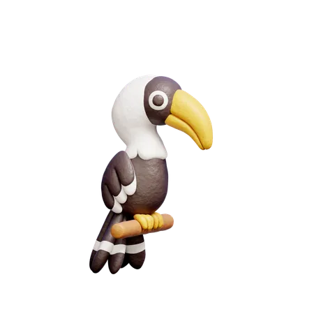 Tropical bird  3D Icon